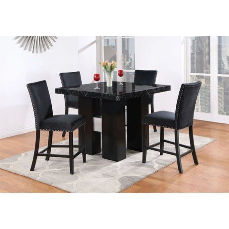 Mikha - Bar Stools (Set of 2) - Black - Furniture Home Direct