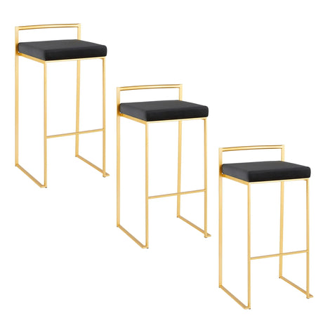 Fuji - Contemporary / Glam & Quality Construction Barstool - Furniture Home Direct