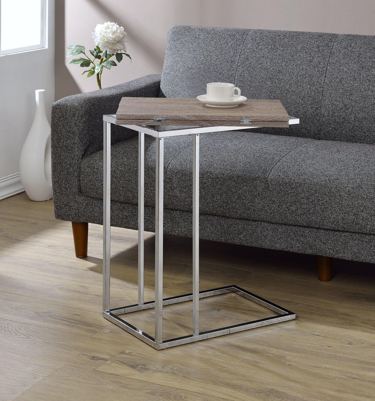 Danson - Weathered Accent Table - Oak - Furniture Home Direct