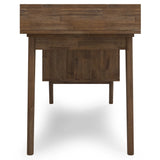 Clarkson - Desk With Side Drawers - Rustic Natural Aged Brown - Furniture Home Direct