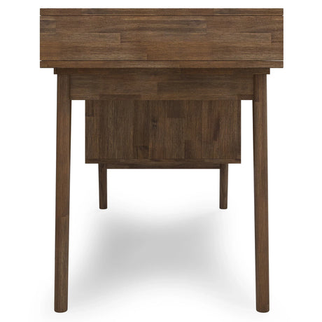 Clarkson - Desk With Side Drawers - Rustic Natural Aged Brown - Furniture Home Direct