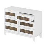 Bedroom Bundle - Queen Bed + Dresser + Two Nightstands + Rug + Faux Plant - Furniture Home Direct