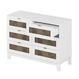 Bedroom Set Full Size Bed Dresser Nightstands Wood White - Furniture Home Direct