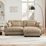 Super Comfort Oversized Modular Sectional Sofa With Movable Ottoman - Furniture Home Direct