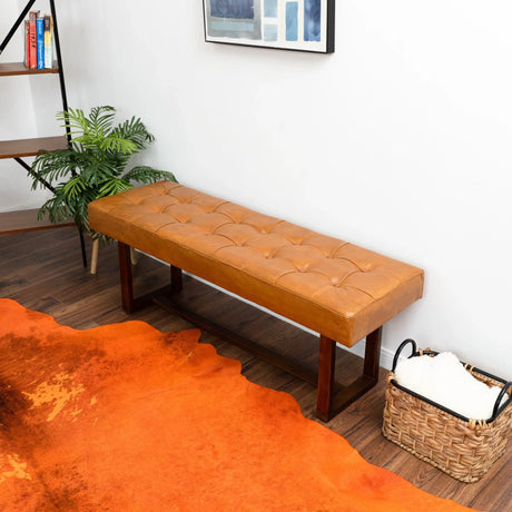 Cameron - Bench - Brown / Tan - Furniture Home Direct