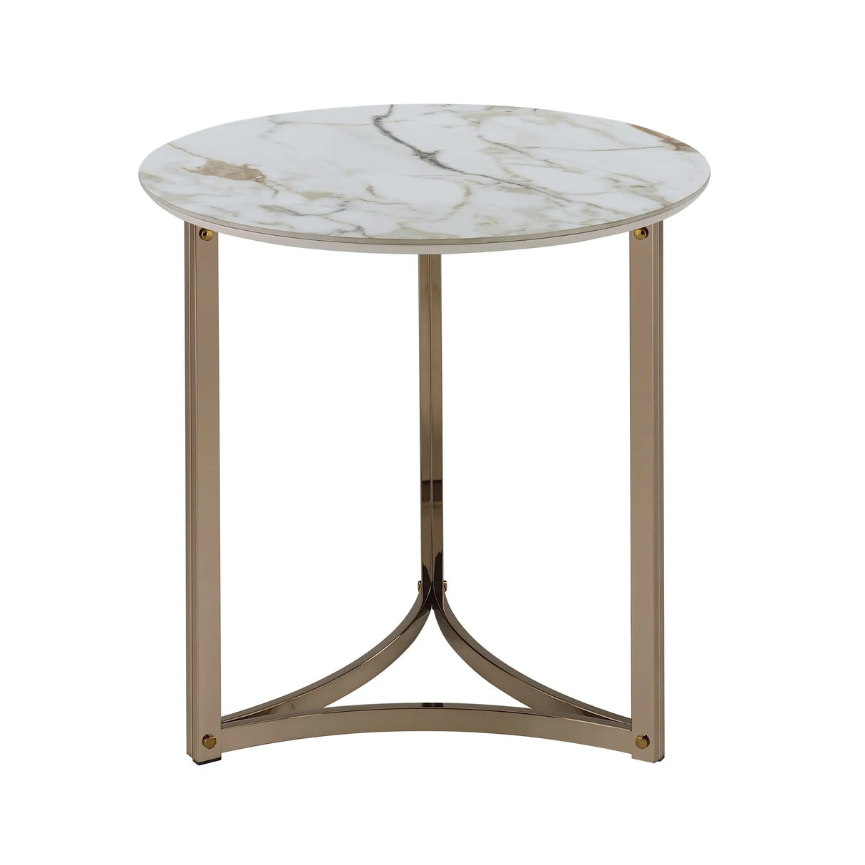 Aziz - Sintered Stone Top Round Coffee Table - Furniture Home Direct