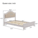3 Piece Queen Bedroom Set(Queen Bed and 2 Nightstands) - Furniture Home Direct