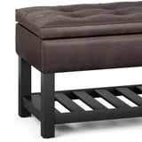 Cosmopolitan - Storage Ottoman Bench With Open Bottom - Furniture Home Direct
