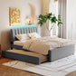 Upholstered Platform Bed With Trundle - Furniture Home Direct