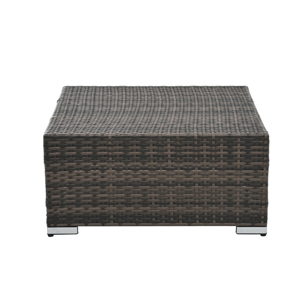 5 Piece Wicker Patio Sectional Set - Gray - Furniture Home Direct