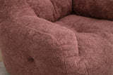 Soft Teddy Fabric Tufted Foam Bean Bag Chair With Teddy Fabric - Furniture Home Direct