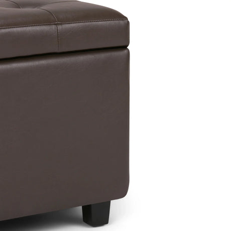 Cosmopolitan - Storage Ottoman - Chocolate Brown - Furniture Home Direct