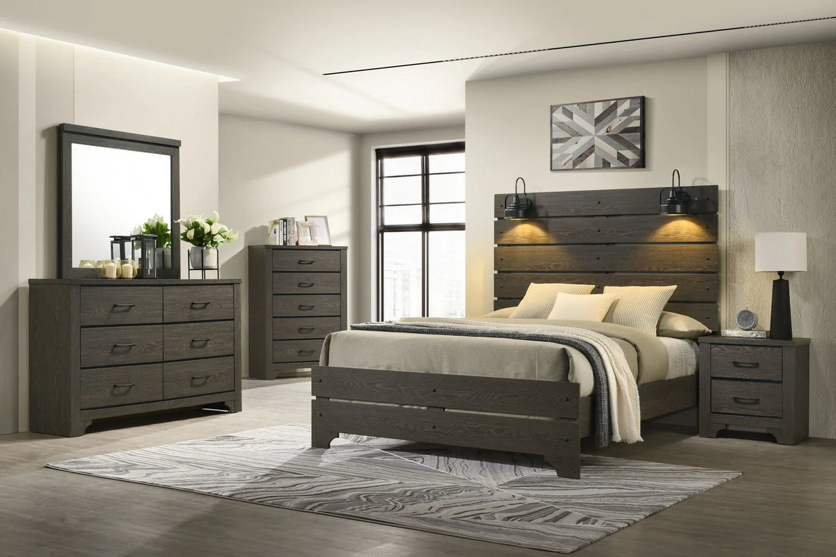 Junipe - 2 Drawer Nightstand - Brown - Furniture Home Direct