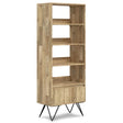 Hunter - Tall Bookcase - Natural - Furniture Home Direct