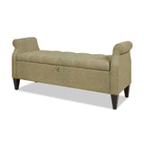 Jacqueline - Tufted Roll Arm Storage Bench - Furniture Home Direct