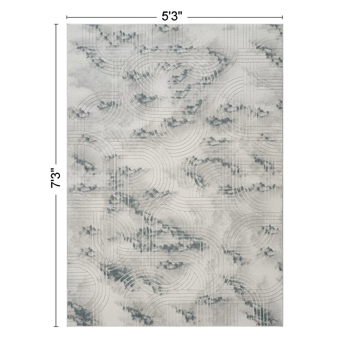 Geometrix - Area Rug With Geometric 3D Effect