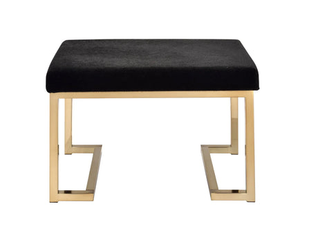 Boice Bench - Black / Champagne - Furniture Home Direct
