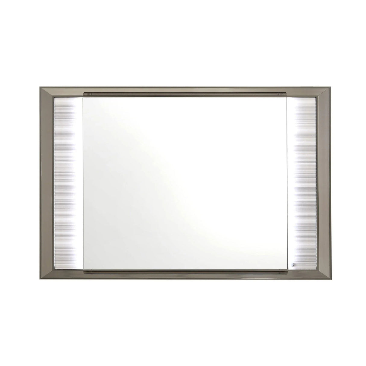 Star - Mirror With Built In LED And Frame - White - Furniture Home Direct