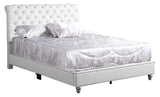 Elegant Transitional Upholstered Bed - Furniture Home Direct