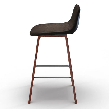 Addy - Counter Stool (Set of 2) - Distressed Brown - Furniture Home Direct