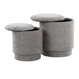 Marla - Upholste Contemporary Ottoman Set - Furniture Home Direct