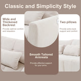 113.3 Modular Sectional With Ottoman And USB C Ports Beige - Furniture Home Direct