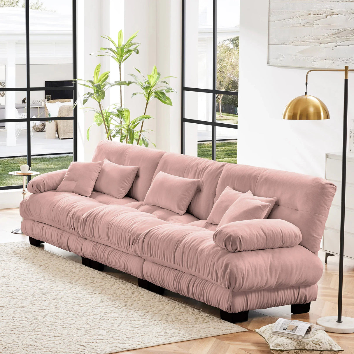 Chenille Modular Sofa - Furniture Home Direct