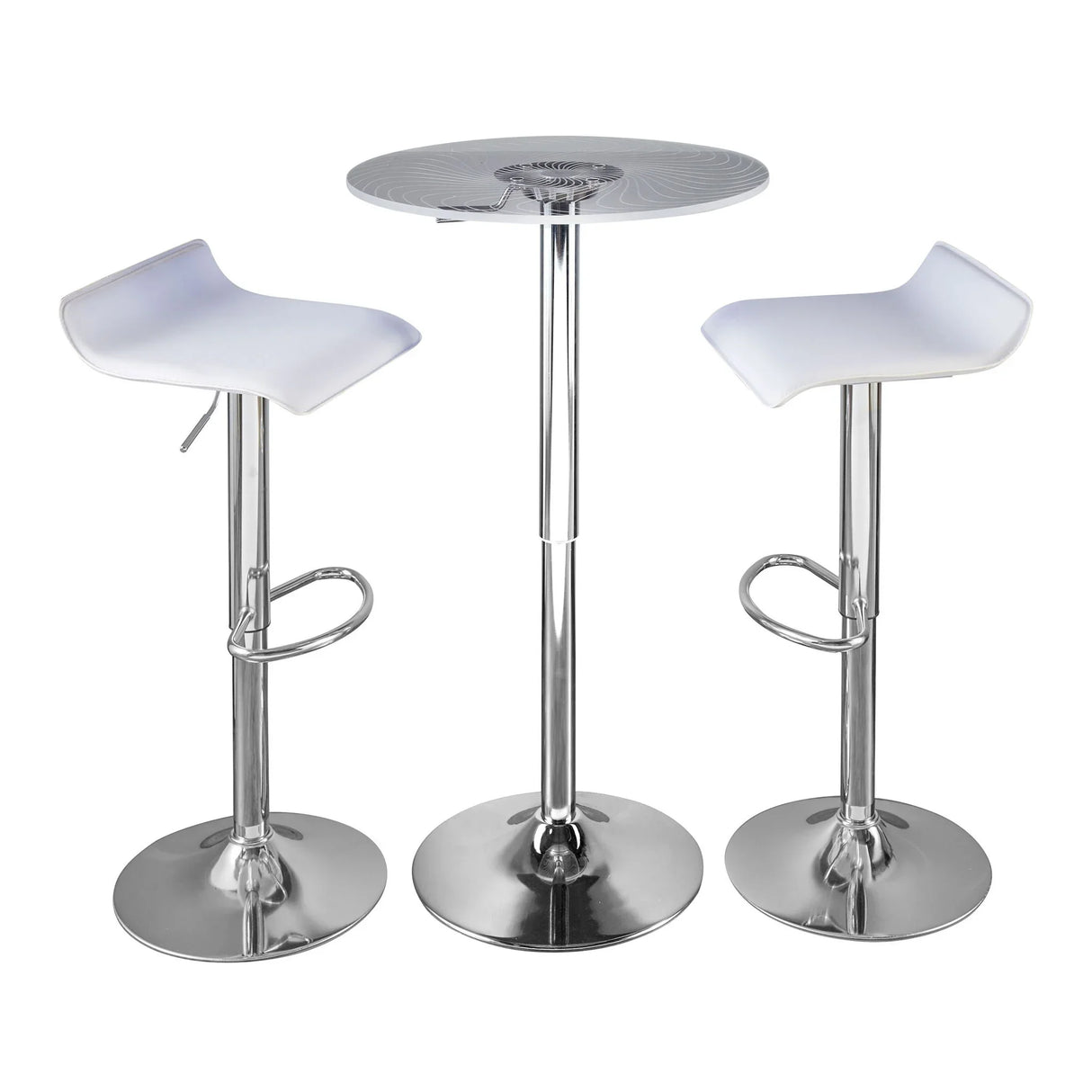 Spyra Ale - 3 Piece Contemporary Adjustable Bar With Up Set - Furniture Home Direct