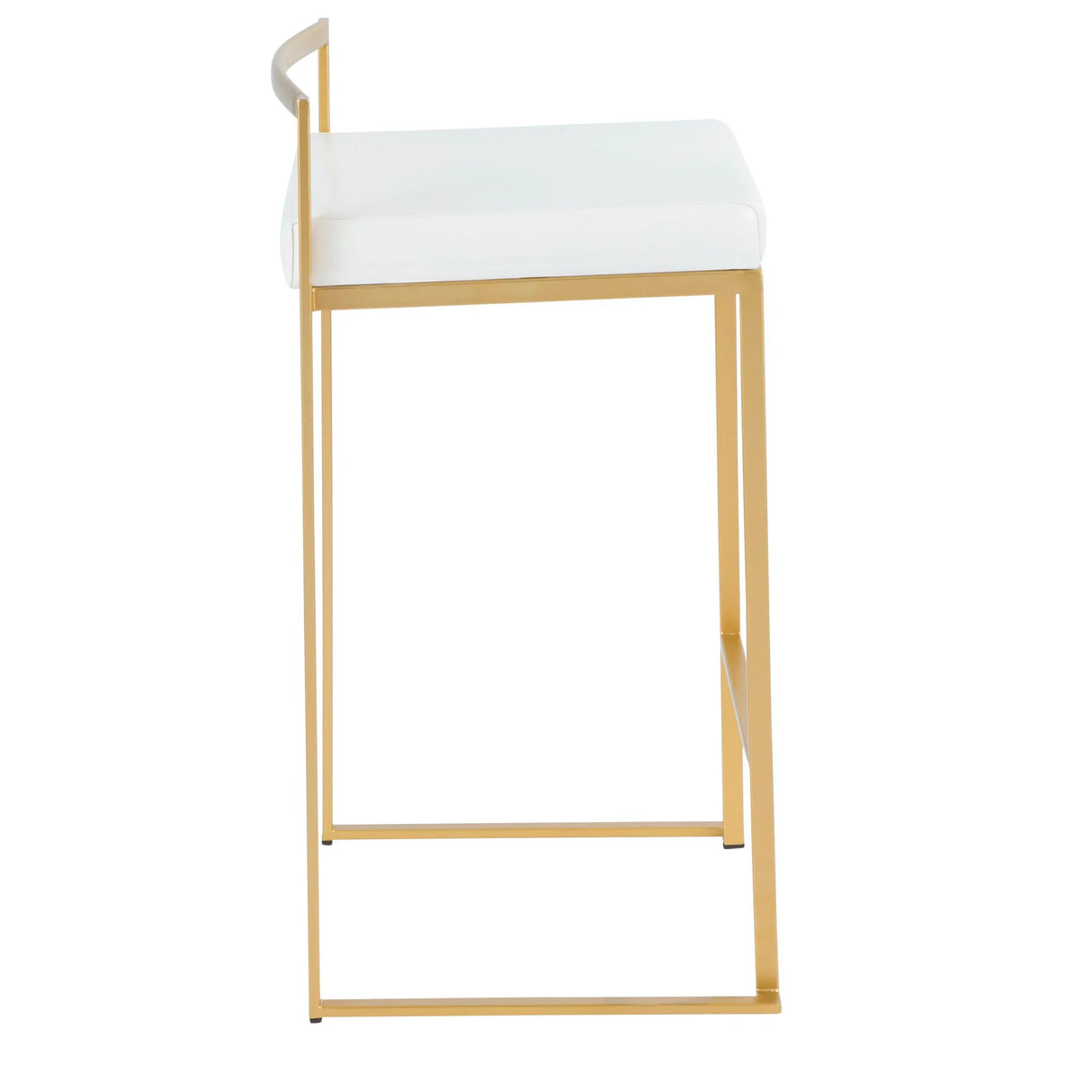 Fuji - Contemporary / Glam Design Counter Stool (Set of 2) - Furniture Home Direct