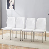 Luxury Simple High Resilience Dining Chair With Metal Legs - Furniture Home Direct