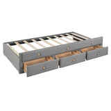 Upholstered Daybed With Trundle And Drawers - Furniture Home Direct
