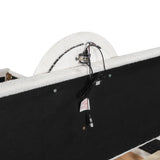 Queen Bed Upholstered Platform With Storage Drawers White - Furniture Home Direct