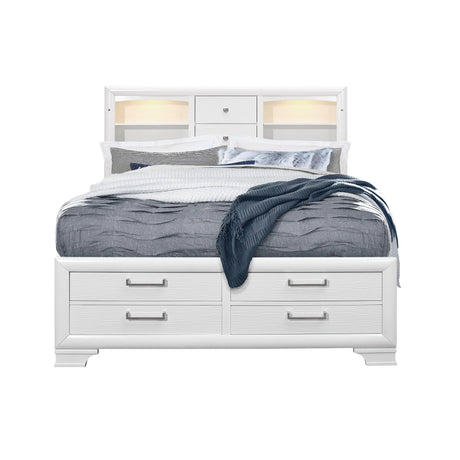 Civic - 5 Piece Bedroom Set With Storage Drawers - Furniture Home Direct