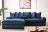 Luxe - Oversized 2 Piece Sectional Couches For Living Room, L Shaped Sofa With Chaise - Furniture Home Direct