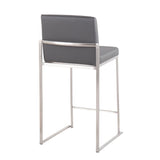 Fuji - Contemporary High Back Counter Stool, Functional Design - Furniture Home Direct