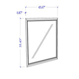 Almera - Glitter Mirror - White - Furniture Home Direct