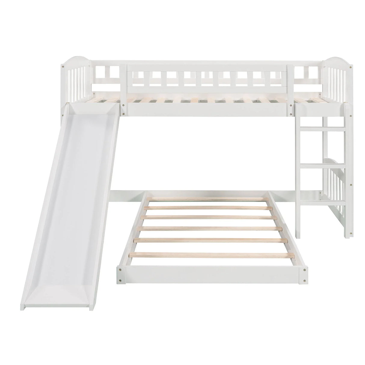 Functional Bunk Bed With Convertible Ladder And Slide - Furniture Home Direct