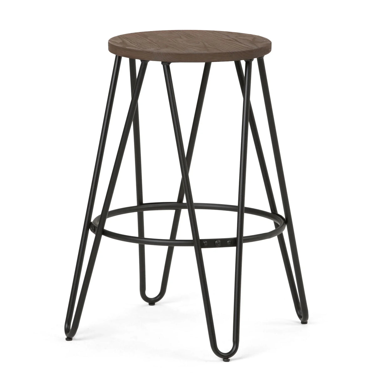 Simeon - Multifunctional Metal Stool With Wood Seat - Furniture Home Direct