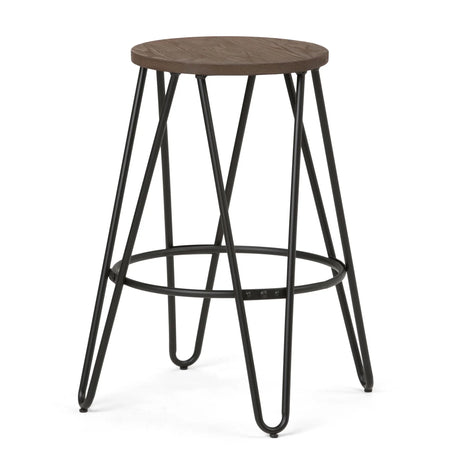 Simeon - Multifunctional Metal Stool With Wood Seat - Furniture Home Direct