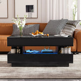 Multi Functional Lift Top Coffee Table With 2 Drawers - Furniture Home Direct