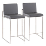 Fuji - Contemporary High Back Counter Stool, Functional Design - Furniture Home Direct