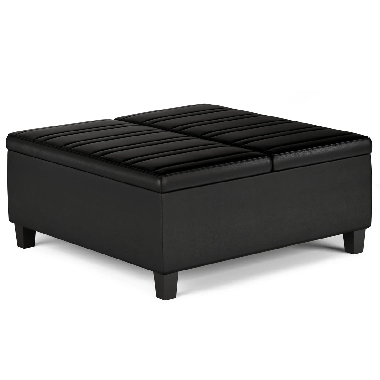 Ellis - Coffee Table Storage Ottoman Contemporary Design - Furniture Home Direct