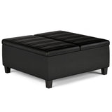 Ellis - Coffee Table Storage Ottoman Contemporary Design - Furniture Home Direct
