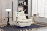 270 Swivel Glider Recliner Chair, Power Recliner Rocking Chair, USB Port Charge For Nursery Chair With Atmosphere Lamp For Living Room Bedroom Apartment - Furniture Home Direct