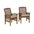 Modern 2 Piece Slat Back Patio Chairs With Cushions - Furniture Home Direct