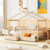 House Bed With 2 Drawers - Furniture Home Direct