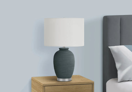 Lighting, Table Lamp, Ceramic, Contemporary - Blue - Furniture Home Direct