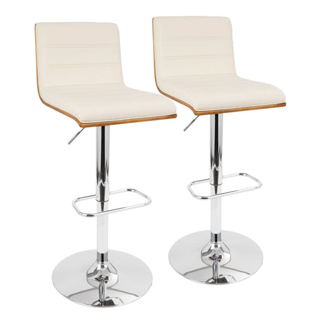 Vasari - Mid Century Modern Adjustable Barstool With Swivel - Furniture Home Direct