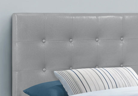 Twin Size, Bed Headboard Only, Upholstered, Transitional - Gray - Furniture Home Direct