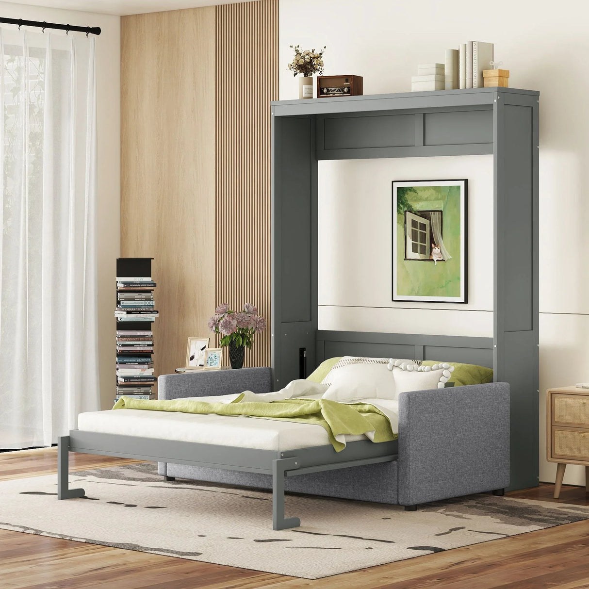 Murphy Wall Bed With Cushion - Furniture Home Direct
